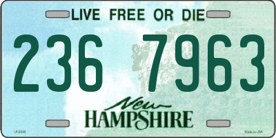 NH license plate 2367963