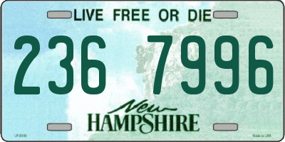 NH license plate 2367996
