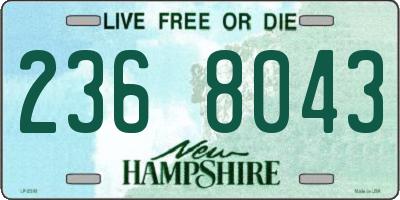 NH license plate 2368043