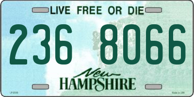 NH license plate 2368066