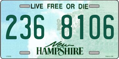 NH license plate 2368106