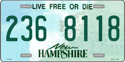 NH license plate 2368118