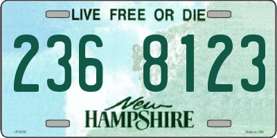 NH license plate 2368123