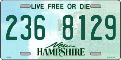 NH license plate 2368129