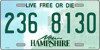 NH license plate 2368130