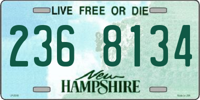 NH license plate 2368134