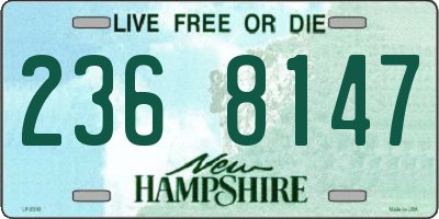 NH license plate 2368147