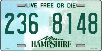 NH license plate 2368148