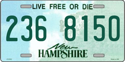 NH license plate 2368150