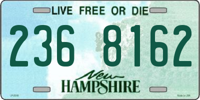 NH license plate 2368162