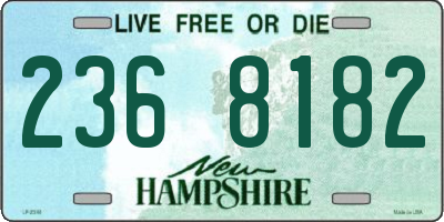 NH license plate 2368182