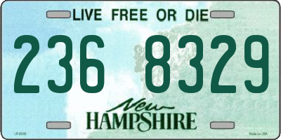 NH license plate 2368329
