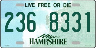 NH license plate 2368331