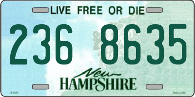 NH license plate 2368635