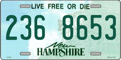 NH license plate 2368653