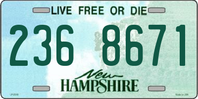 NH license plate 2368671