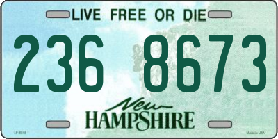 NH license plate 2368673