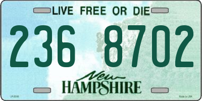 NH license plate 2368702