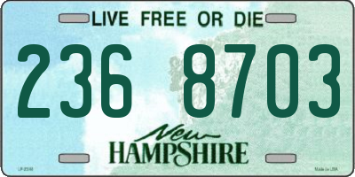 NH license plate 2368703