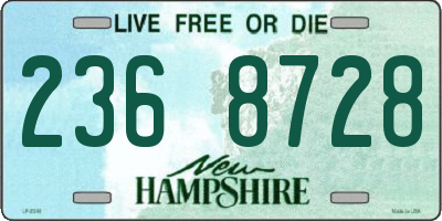 NH license plate 2368728