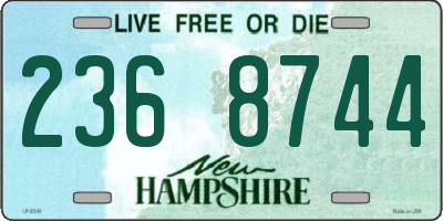 NH license plate 2368744