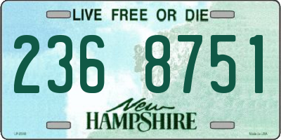 NH license plate 2368751