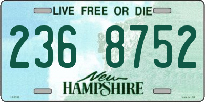 NH license plate 2368752