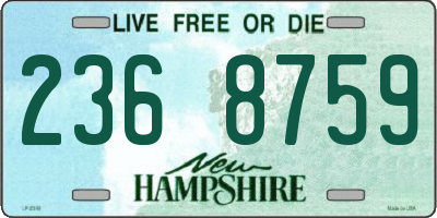 NH license plate 2368759
