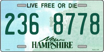 NH license plate 2368778