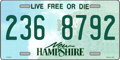 NH license plate 2368792