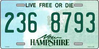 NH license plate 2368793