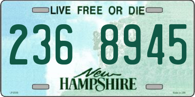 NH license plate 2368945