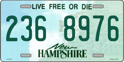 NH license plate 2368976