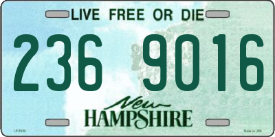 NH license plate 2369016