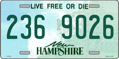 NH license plate 2369026
