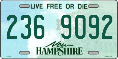 NH license plate 2369092