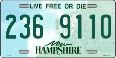 NH license plate 2369110