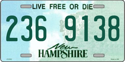 NH license plate 2369138