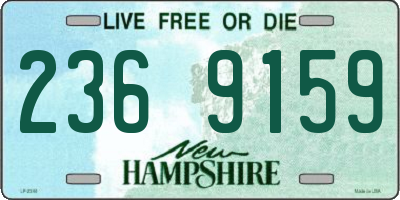 NH license plate 2369159