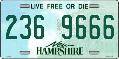 NH license plate 2369666
