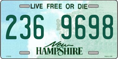NH license plate 2369698