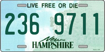 NH license plate 2369711