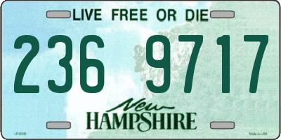 NH license plate 2369717