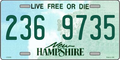 NH license plate 2369735
