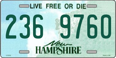 NH license plate 2369760