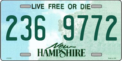 NH license plate 2369772