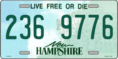 NH license plate 2369776
