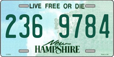 NH license plate 2369784