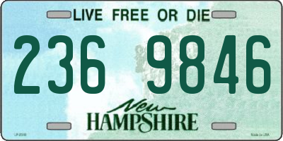 NH license plate 2369846