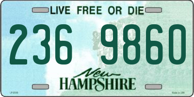 NH license plate 2369860